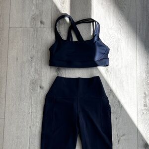 Athleta Navy Blue Train Free Bra A-C